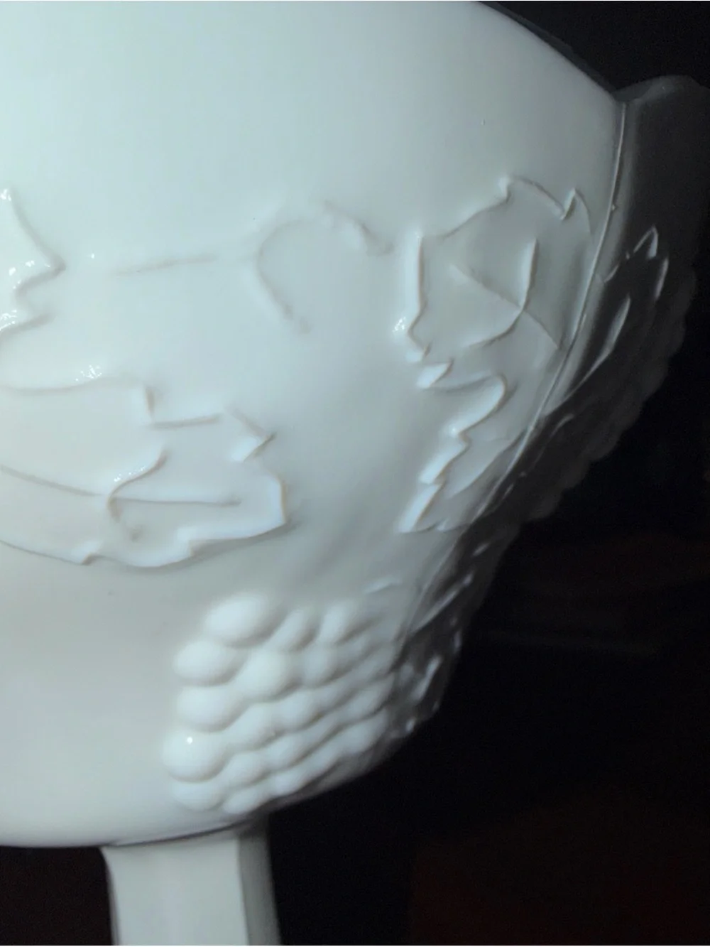White Milk Glass Covered Compote Pedestal Dish - Classic Home Accents